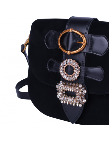 Bolos con solapa y adorno de strass