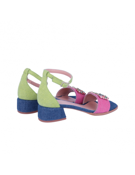 Sandalia de Tacón Medio de Mujer  Sept Store Sandalia de Tacón Medio de Mujer  Sept Store