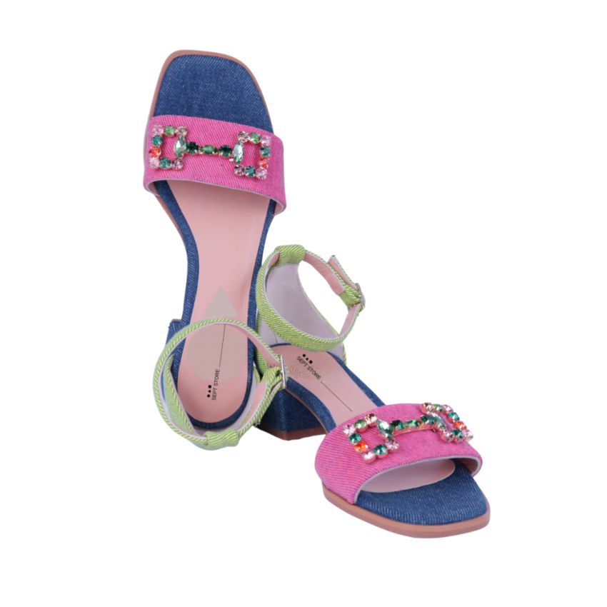 Sandalia Multicolor Vaquera de Mujer Sept Store
