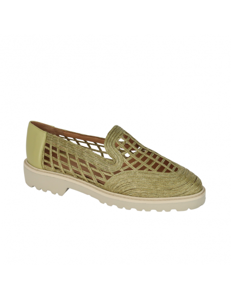 Mocasín de Mujer Trenzado color Iguana Mocasín de Mujer Trenzado color Iguana