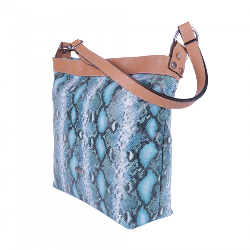 Bolso de Piel Animal Print de Mujer