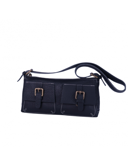 Bolos de mujer con doble bolsillo y hebilla