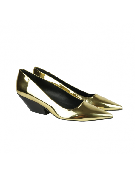 Zapato Salón de Mujer SUNNY PELLICO Metalizado Oro