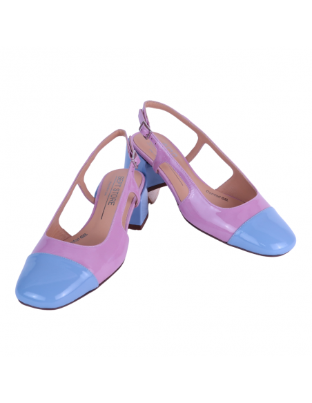 Zapato de Mujer de charol color rosa y azul Sept Store