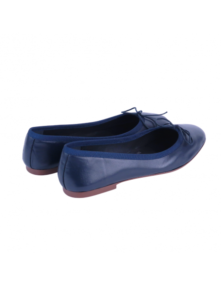 Manoletinas de mujer SEPT STORE Piel Marino 25149