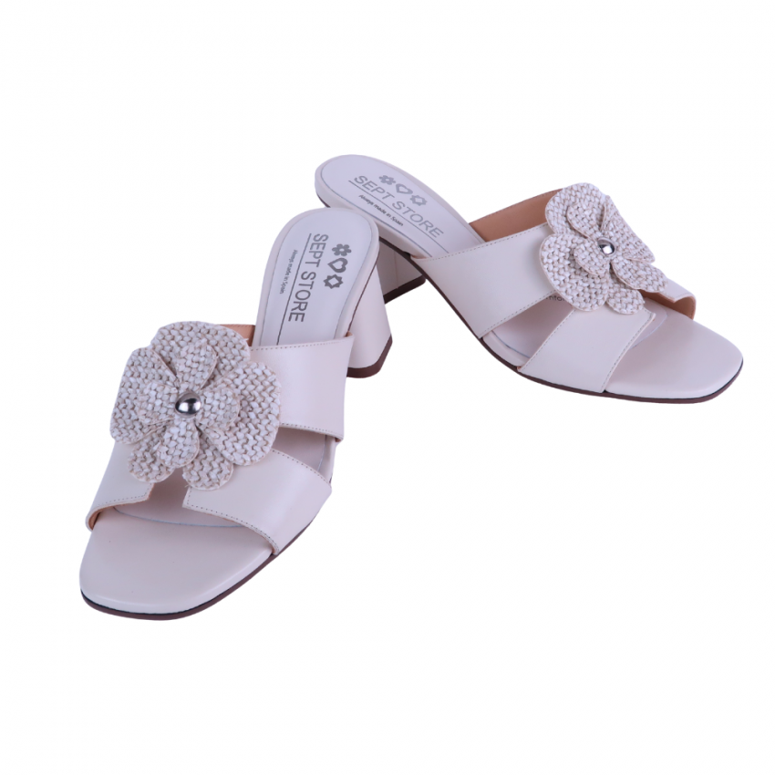 Adorno flor de rafia para Sept Store