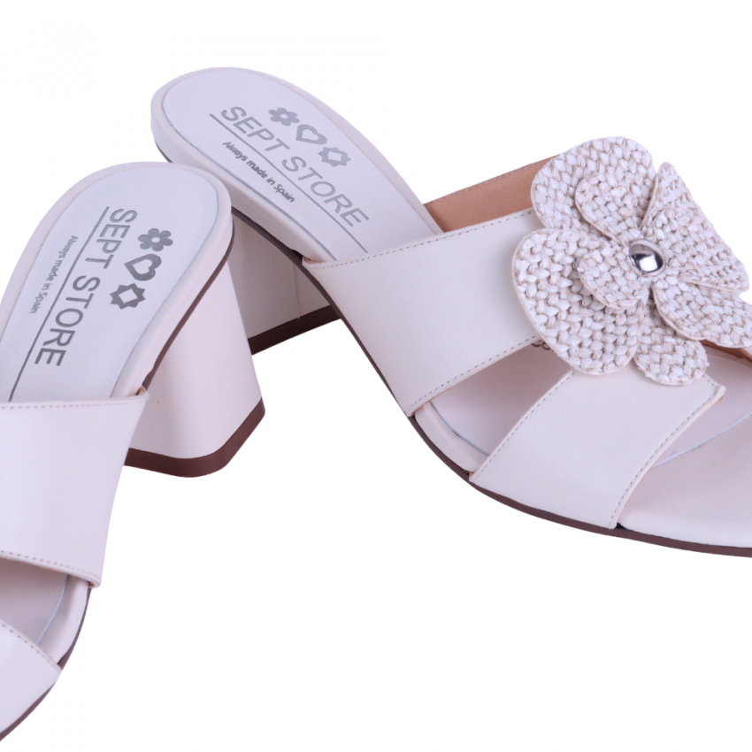 Sandalias Mulé de Sept Store tacón medio
