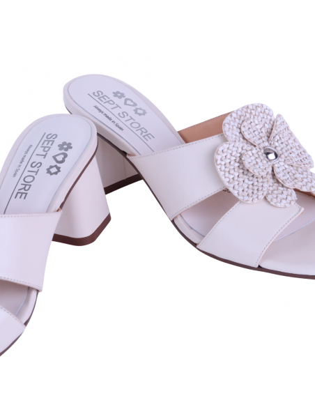 Sandalias Mulé de Sept Store tacón medio